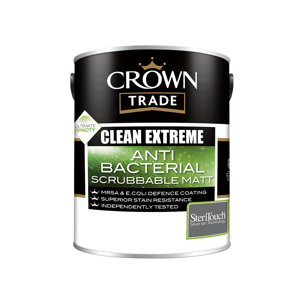 Crown Trade Clean Extreme Anti Bacterial Scrubbable Matt - Crown